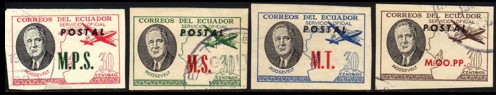 Ecuador 181-84 Dienstmarken