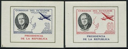 Ecuador 186-87 Dienstmarken Blocks