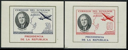 Ecuador 188-89 Dienstmarken Blocks