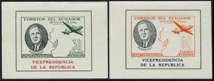 Ecuador 190-91 Dienstmarken Blocks