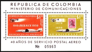Kolumbien 897-98 Block 17