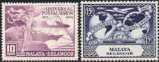 Malaiische Staaten Selangor 74-75