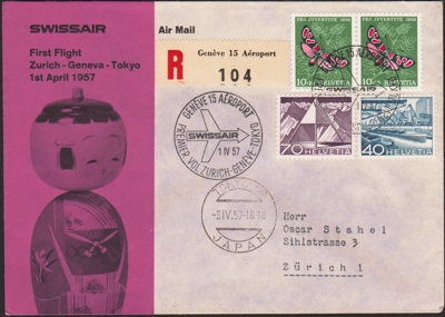 Sonderflug 1957 Genf Tokyo