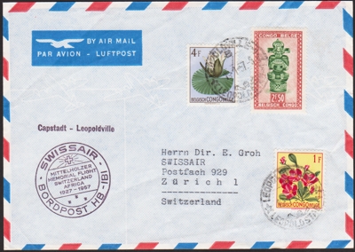 1957 Gedenkflug Kapstadt - Leopoldville