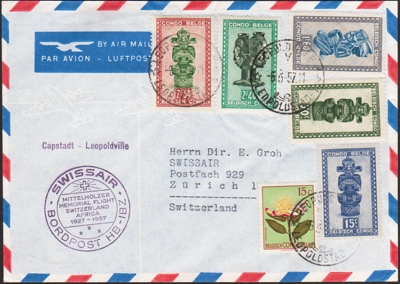 1957 Gedenkflug Kapstadt - Leopoldville