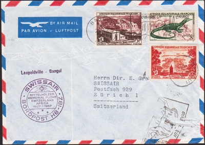 1957 Gedenkflug Leopoldville - Bangui