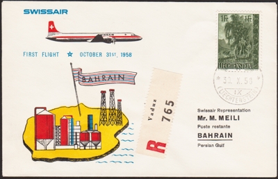 Erstflug Zuerich - Bahrain ab Lichtenstein