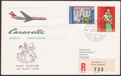 Erster Jetflug Genf - Amsterdam