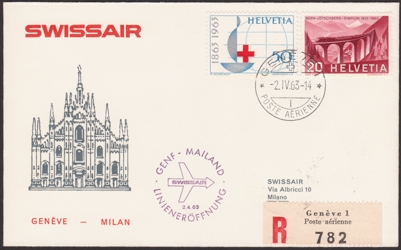 Gesellschafterstflug Genf - Mailand