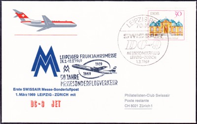Sonderflug Leipzig - Zürich Swissair