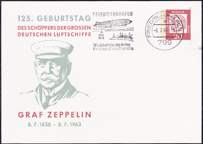 Werbeflagge 1963 Zeppelin